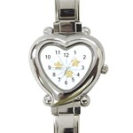 star003_lightblue Heart Italian Charm Watch
