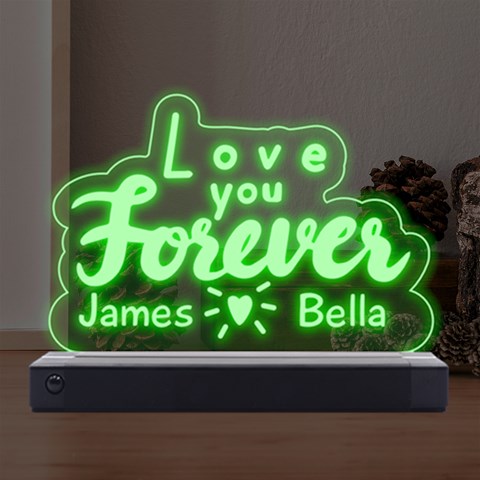 Love text LED Acrylic Message Display from ArtsNow.com Front