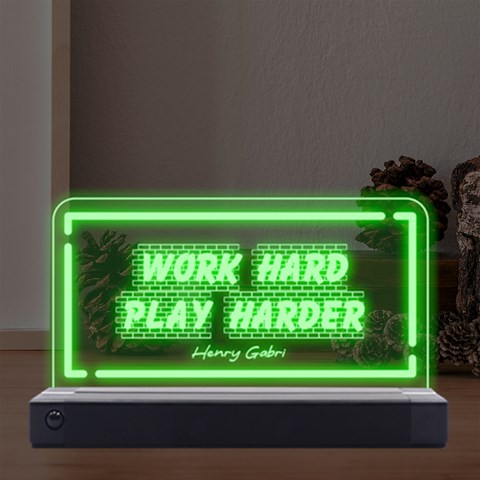 Personalized Any Text5 LED Acrylic Message Display from ArtsNow.com Front