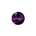 Landscape Landscape Painting Purple Purple Trees 1  Mini Buttons