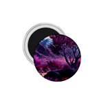 Landscape Landscape Painting Purple Purple Trees 1.75  Magnets