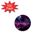 Landscape Landscape Painting Purple Purple Trees 1  Mini Buttons (100 pack) 