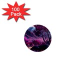 Landscape Landscape Painting Purple Purple Trees 1  Mini Magnets (100 pack) 