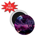 Landscape Landscape Painting Purple Purple Trees 1.75  Magnets (10 pack) 