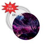 Landscape Landscape Painting Purple Purple Trees 2.25  Buttons (10 pack) 