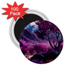 Landscape Landscape Painting Purple Purple Trees 2.25  Magnets (100 pack) 