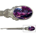 Landscape Landscape Painting Purple Purple Trees Letter Opener