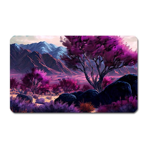 Landscape Landscape Painting Purple Purple Trees Magnet (Rectangular) from ArtsNow.com Front