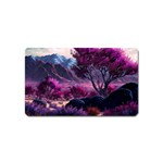 Landscape Landscape Painting Purple Purple Trees Magnet (Name Card)