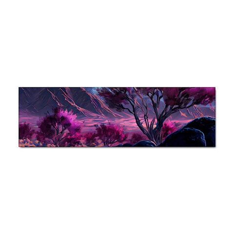 Landscape Landscape Painting Purple Purple Trees Sticker Bumper (10 pack) from ArtsNow.com Front