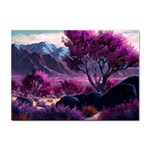 Landscape Landscape Painting Purple Purple Trees Sticker A4 (10 pack)