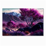 Landscape Landscape Painting Purple Purple Trees Postcard 4 x 6  (Pkg of 10)