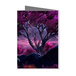 Landscape Landscape Painting Purple Purple Trees Mini Greeting Cards (Pkg of 8)