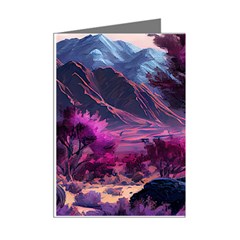 Landscape Landscape Painting Purple Purple Trees Mini Greeting Cards (Pkg of 8) from ArtsNow.com Right