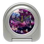 Landscape Landscape Painting Purple Purple Trees Travel Alarm Clock