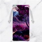 Landscape Landscape Painting Purple Purple Trees Jewelry Bag