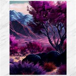 Landscape Landscape Painting Purple Purple Trees Canvas 12  x 16 