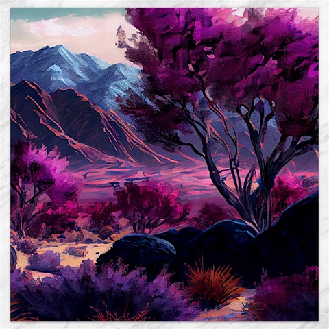 Landscape Landscape Painting Purple Purple Trees Canvas 16  x 16  from ArtsNow.com 15.2 x15.41  Canvas - 1