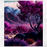 Landscape Landscape Painting Purple Purple Trees Canvas 20  x 24 