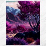 Landscape Landscape Painting Purple Purple Trees Canvas 36  x 48 