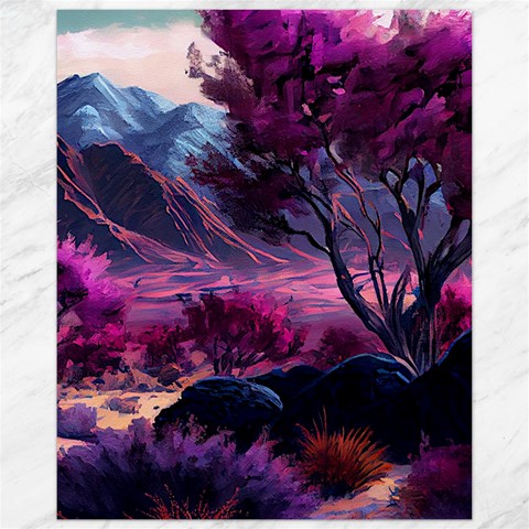Landscape Landscape Painting Purple Purple Trees Canvas 11  x 14  from ArtsNow.com 10.95 x13.48  Canvas - 1