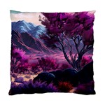 Landscape Landscape Painting Purple Purple Trees Standard Cushion Case (One Side)