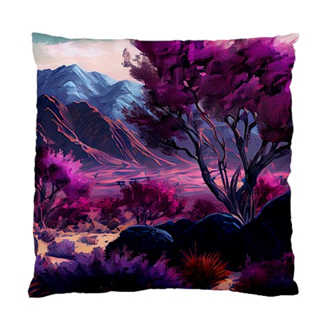 Landscape Landscape Painting Purple Purple Trees Standard Cushion Case (Two Sides) from ArtsNow.com Front