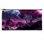 Landscape Landscape Painting Purple Purple Trees Pencil Case