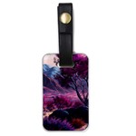 Landscape Landscape Painting Purple Purple Trees Luggage Tag (one side)