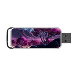 Landscape Landscape Painting Purple Purple Trees Portable USB Flash (One Side)