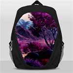 Landscape Landscape Painting Purple Purple Trees Backpack Bag