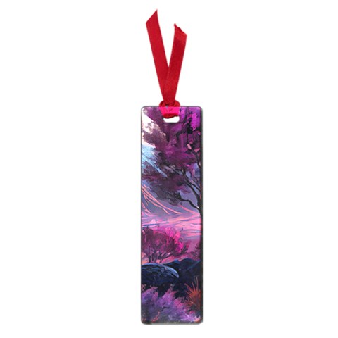 Landscape Landscape Painting Purple Purple Trees Small Book Marks from ArtsNow.com Front