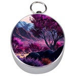 Landscape Landscape Painting Purple Purple Trees Silver Compasses