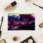 Landscape Landscape Painting Purple Purple Trees Cosmetic Bag (XS)