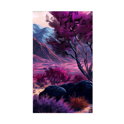 Landscape Landscape Painting Purple Purple Trees Duvet Cover Double Side (Single Size) from ArtsNow.com Front