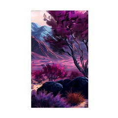 Landscape Landscape Painting Purple Purple Trees Duvet Cover Double Side (Single Size) from ArtsNow.com Front