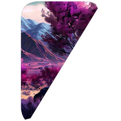 Landscape Landscape Painting Purple Purple Trees Belt Pouch Bag (Large) from ArtsNow.com Front Right