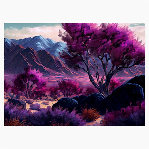 Landscape Landscape Painting Purple Purple Trees Roll Up Canvas Pencil Holder (M) from ArtsNow.com Front