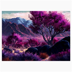 Landscape Landscape Painting Purple Purple Trees Roll Up Canvas Pencil Holder (M) from ArtsNow.com Front