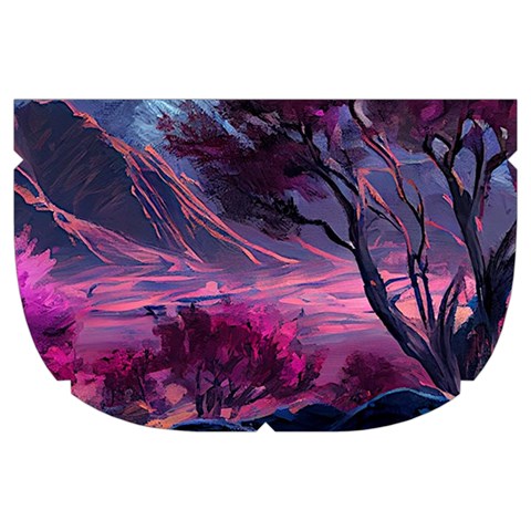 Landscape Landscape Painting Purple Purple Trees Make Up Case (Large) from ArtsNow.com Side Left