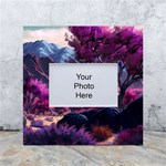 Landscape Landscape Painting Purple Purple Trees White Box Photo Frame 4  x 6 