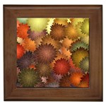 Flower Flora Decoration Pattern Drawing Floral Framed Tile