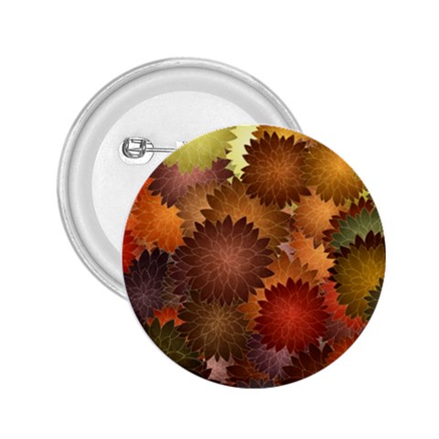 Flower Flora Decoration Pattern Drawing Floral 2.25  Buttons from ArtsNow.com Front