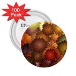 Flower Flora Decoration Pattern Drawing Floral 2.25  Buttons (100 pack) 