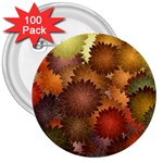 Flower Flora Decoration Pattern Drawing Floral 3  Buttons (100 pack) 