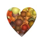 Flower Flora Decoration Pattern Drawing Floral Heart Magnet