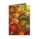 Flower Flora Decoration Pattern Drawing Floral Mini Greeting Card