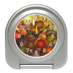 Flower Flora Decoration Pattern Drawing Floral Travel Alarm Clock