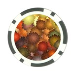 Flower Flora Decoration Pattern Drawing Floral Poker Chip Card Guard