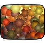 Flower Flora Decoration Pattern Drawing Floral Fleece Blanket (Mini)